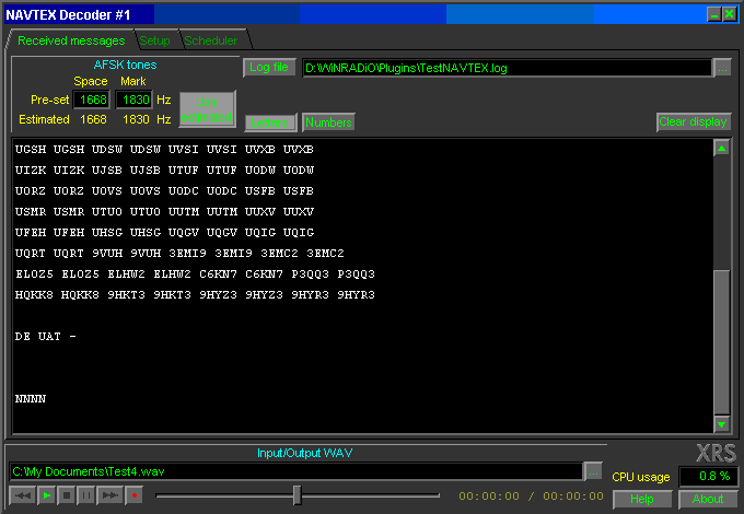 Advanced NAVTEX Decoder