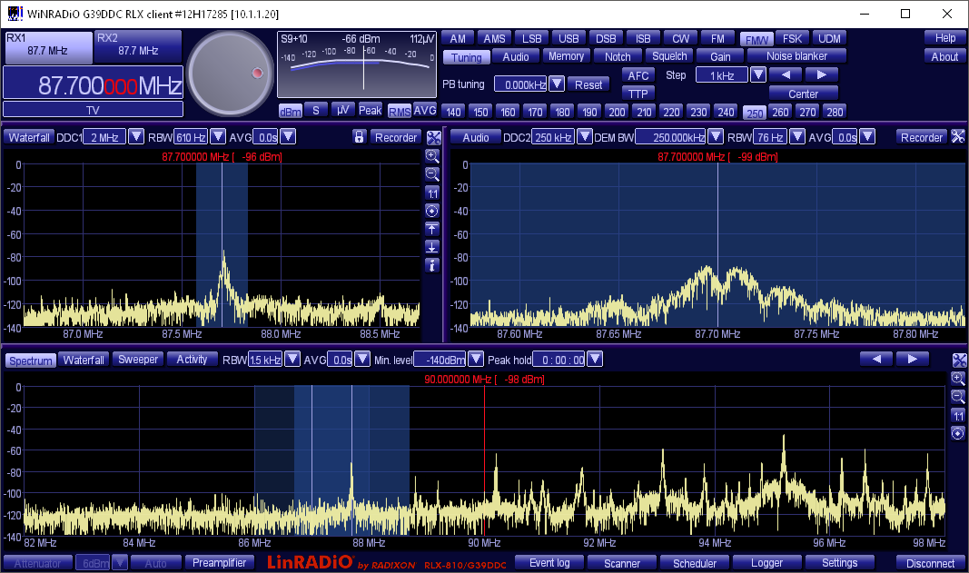 RLX-810 Native Windows application - Client-Side User Interface